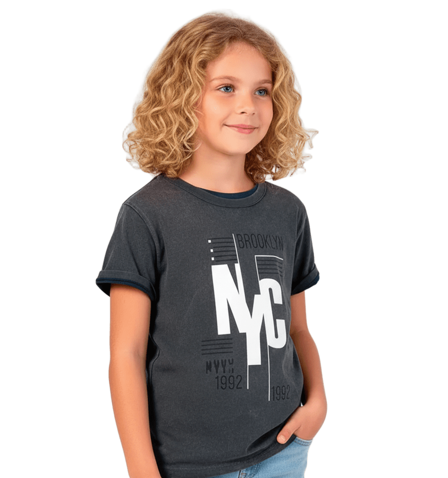 Camisa Infantil Estonada